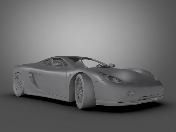 3d model ascari car - Ascari KZ1 by Swan3DStudios